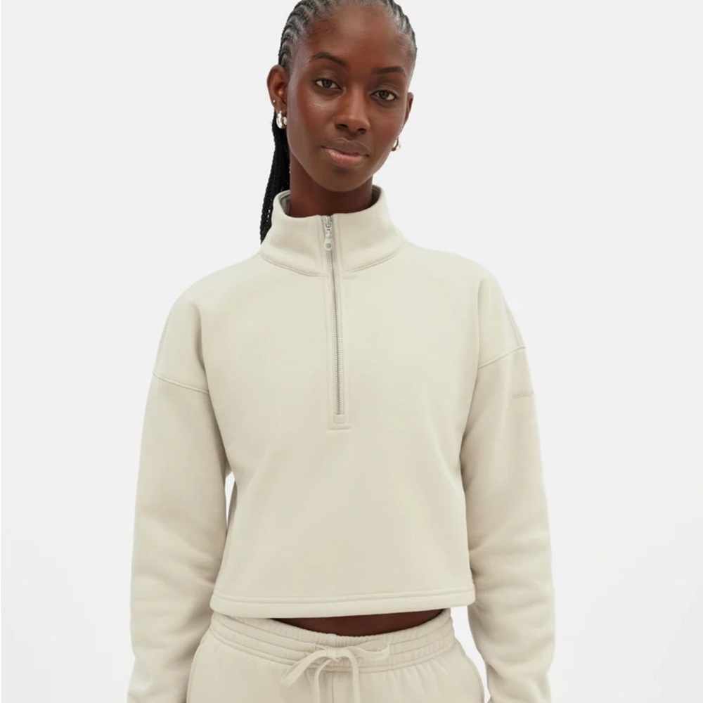 Girlfriend Collective Half Zip Sweatshirt
